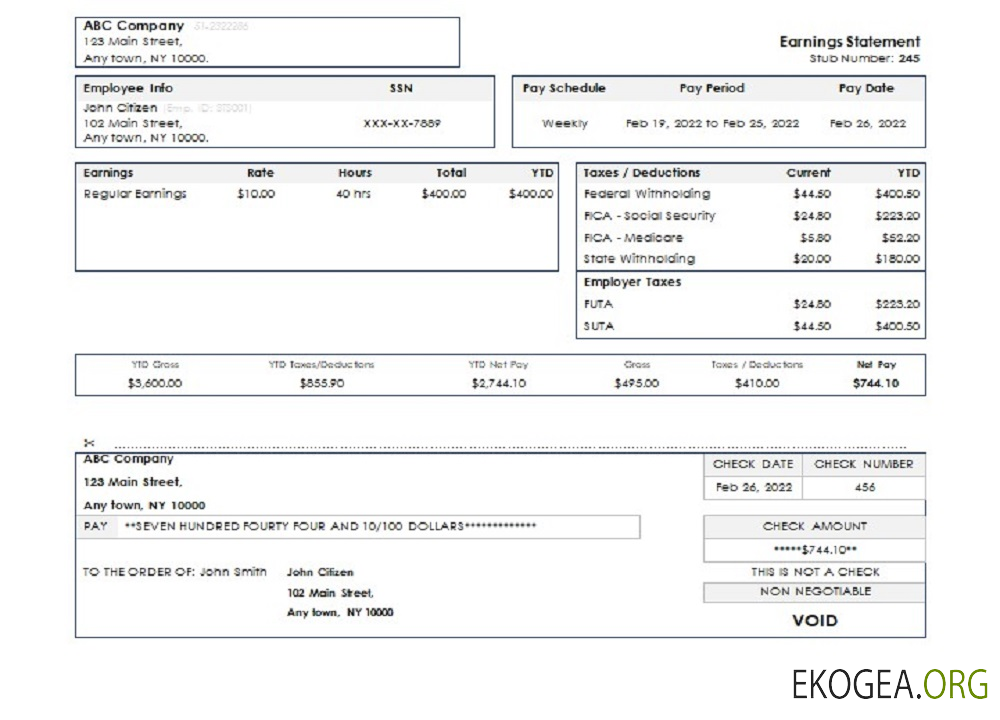 Relevé de résultats aux États Unis et à New York